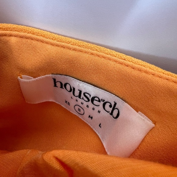 House Of Cb Alicia Strap Ties Corset Tangerine Midi Sundress - Picture 5 of 10